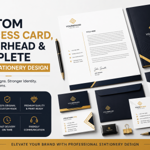 Custom Business Card, Letterhead & Complete Brand Stationery Design